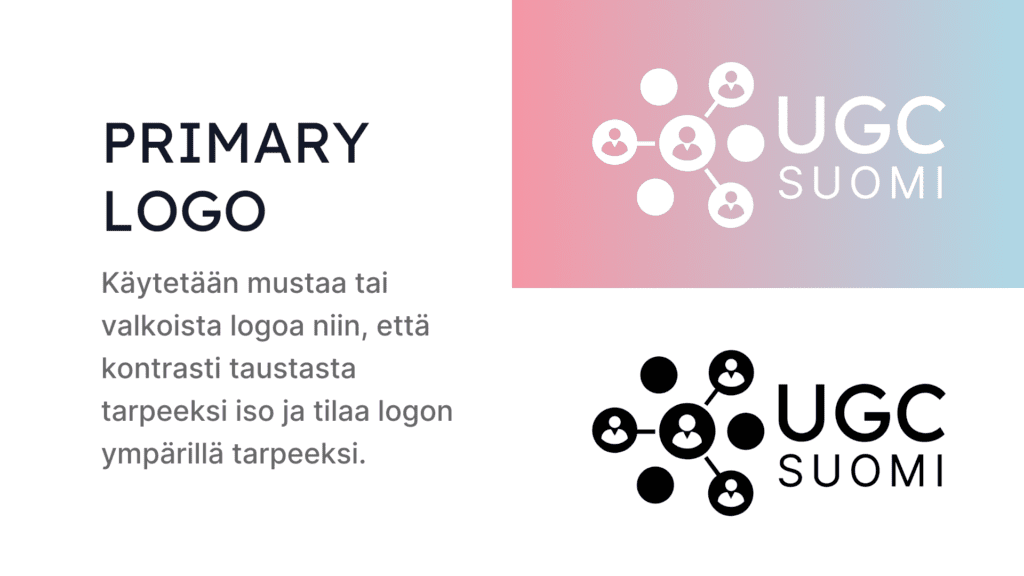 UGC Suomen yksinkertainen, modernin minimalistinen logo