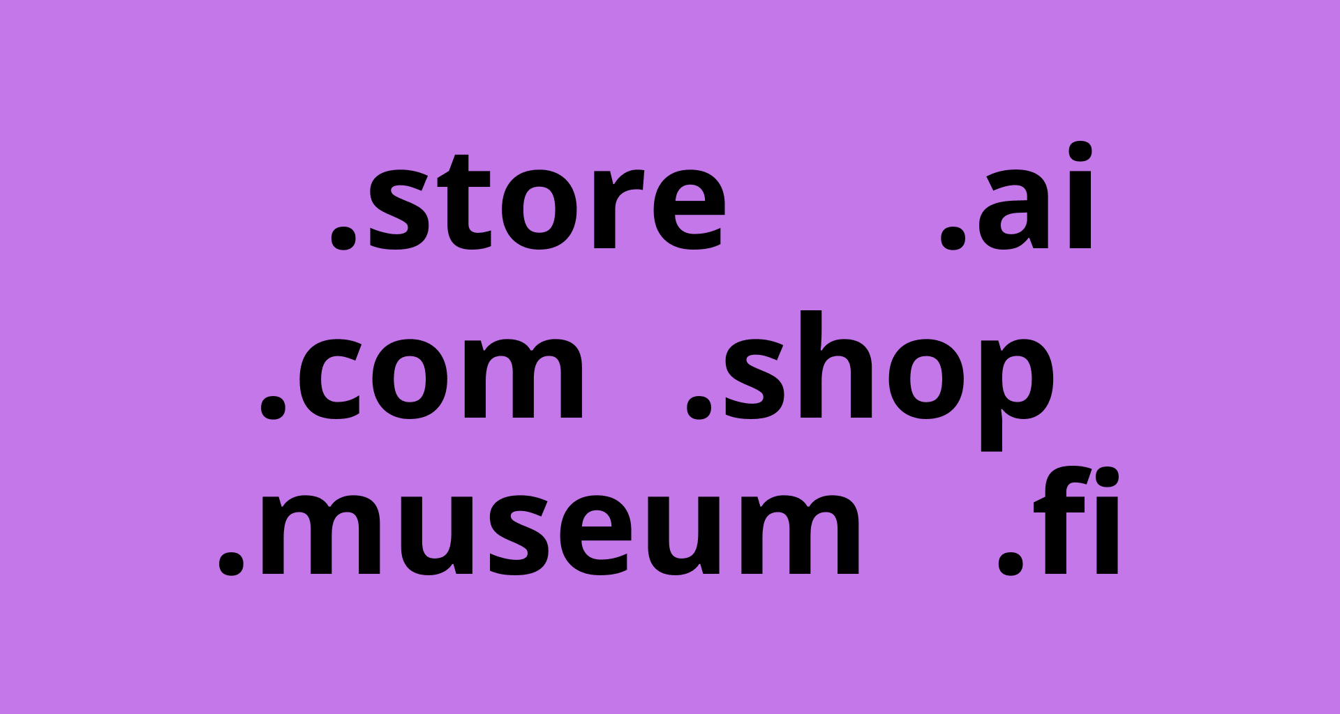 Verkkotunnus eli domain päätteet